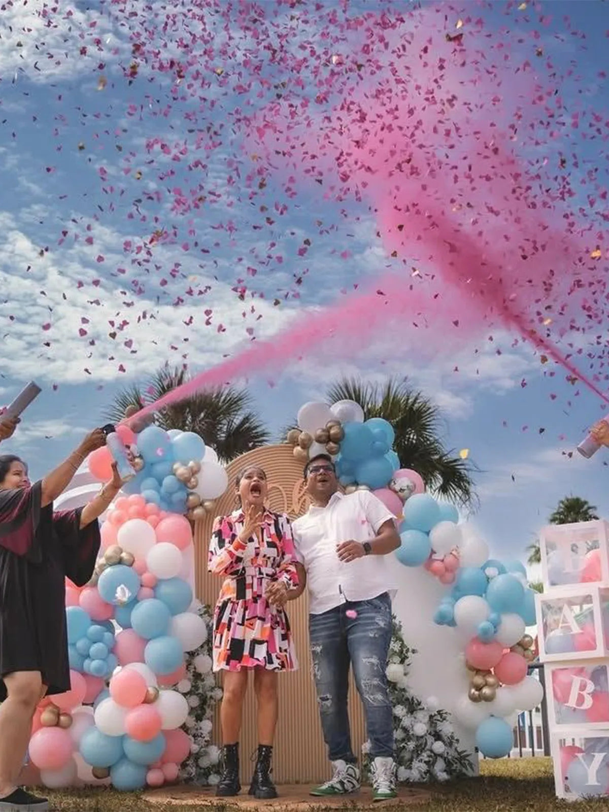 Step-by-Step Guide using gender reveal extinguishers