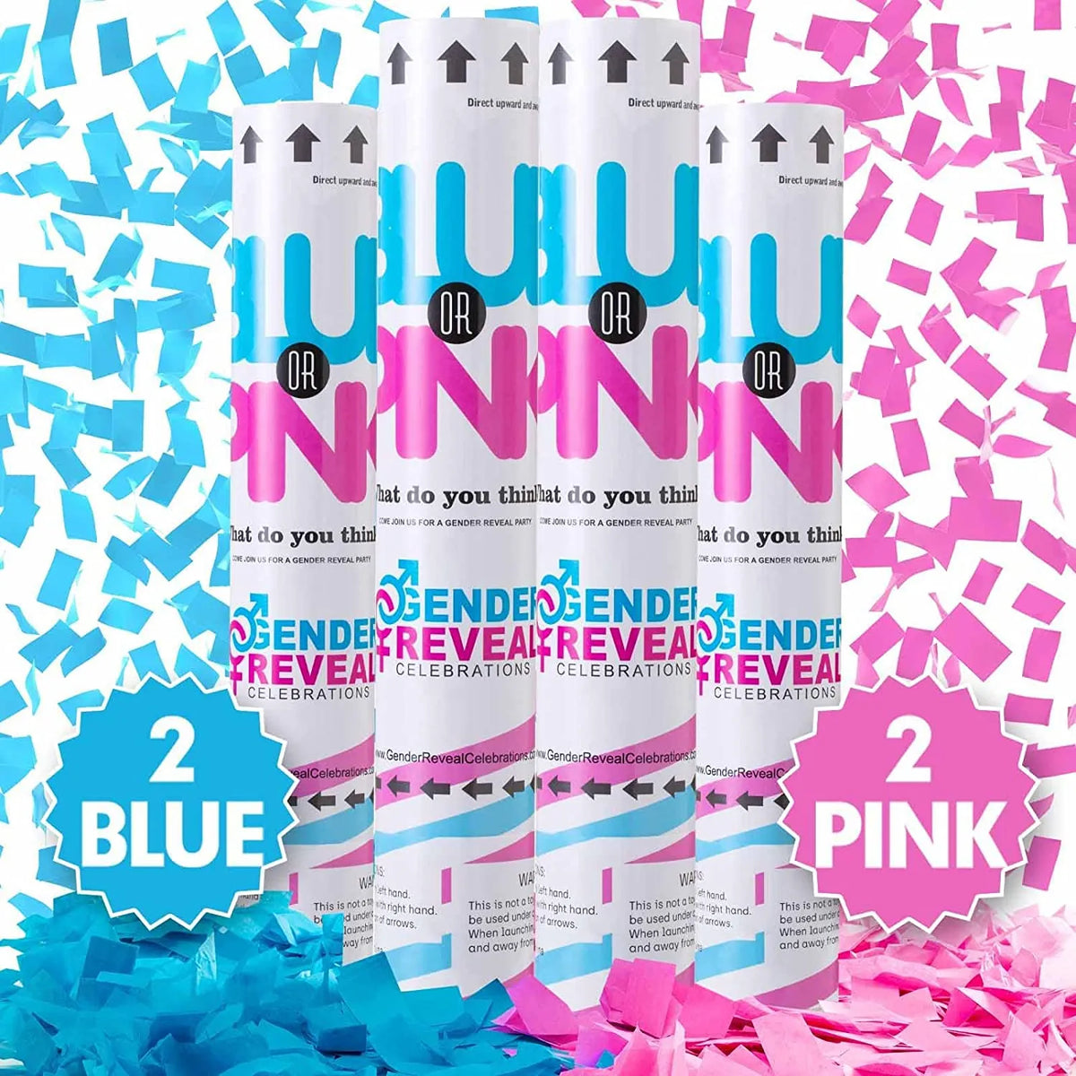 Gender Reveal Confetti Cannon Confetti Cannon for Gender Reveal — free download