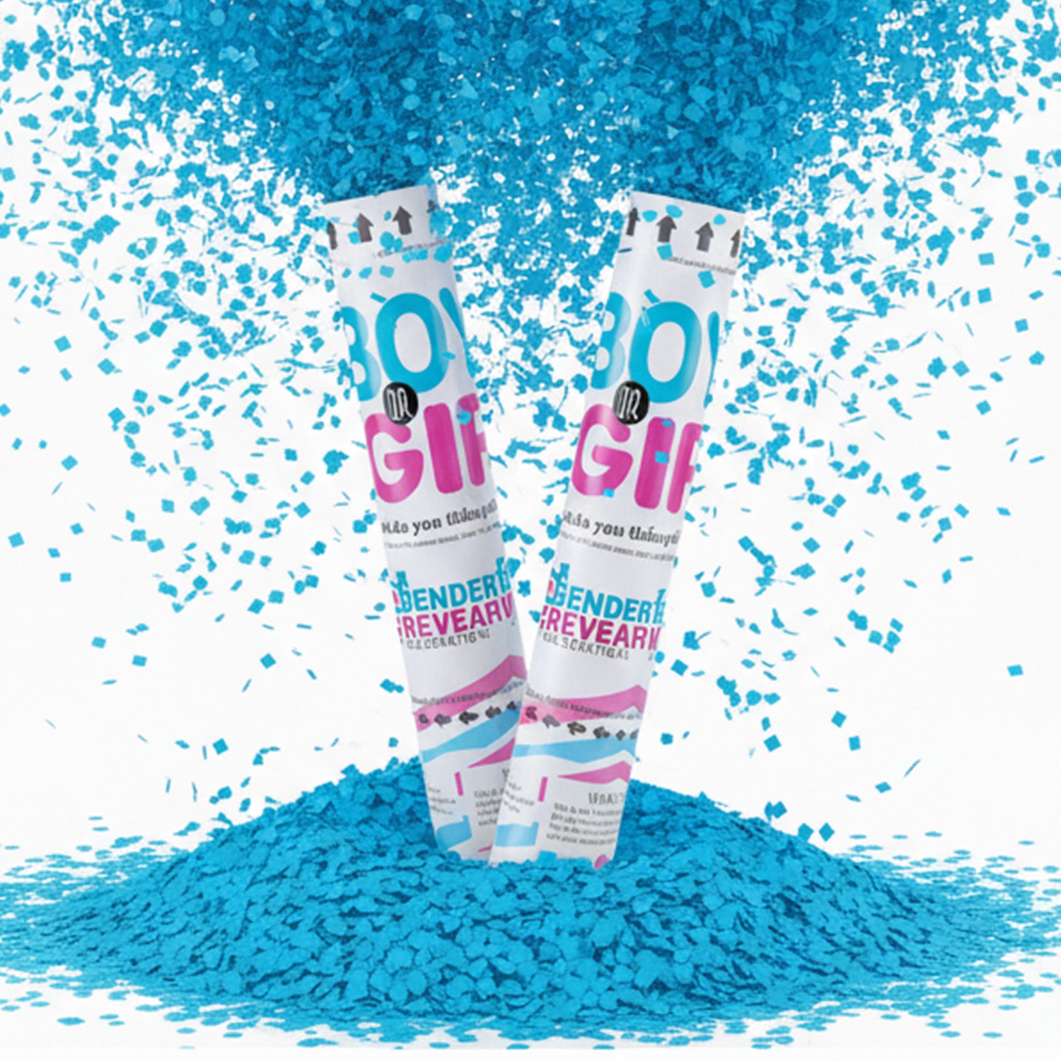 Blue Confetti Cannon