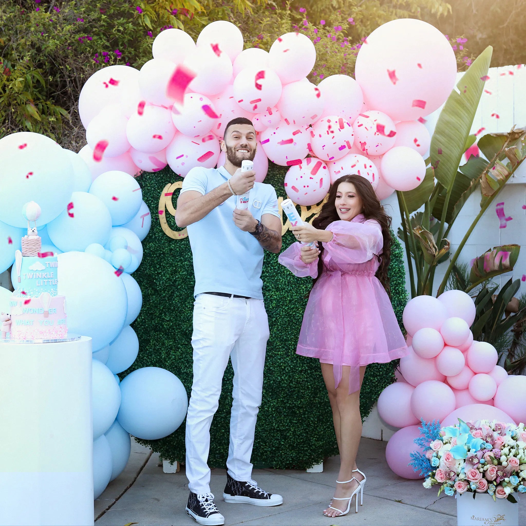 biodegradable gender reveal confetti cannon