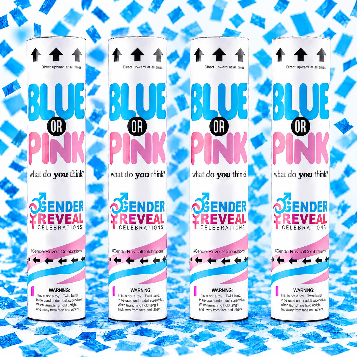 Gender Reveal Confetti Cannons