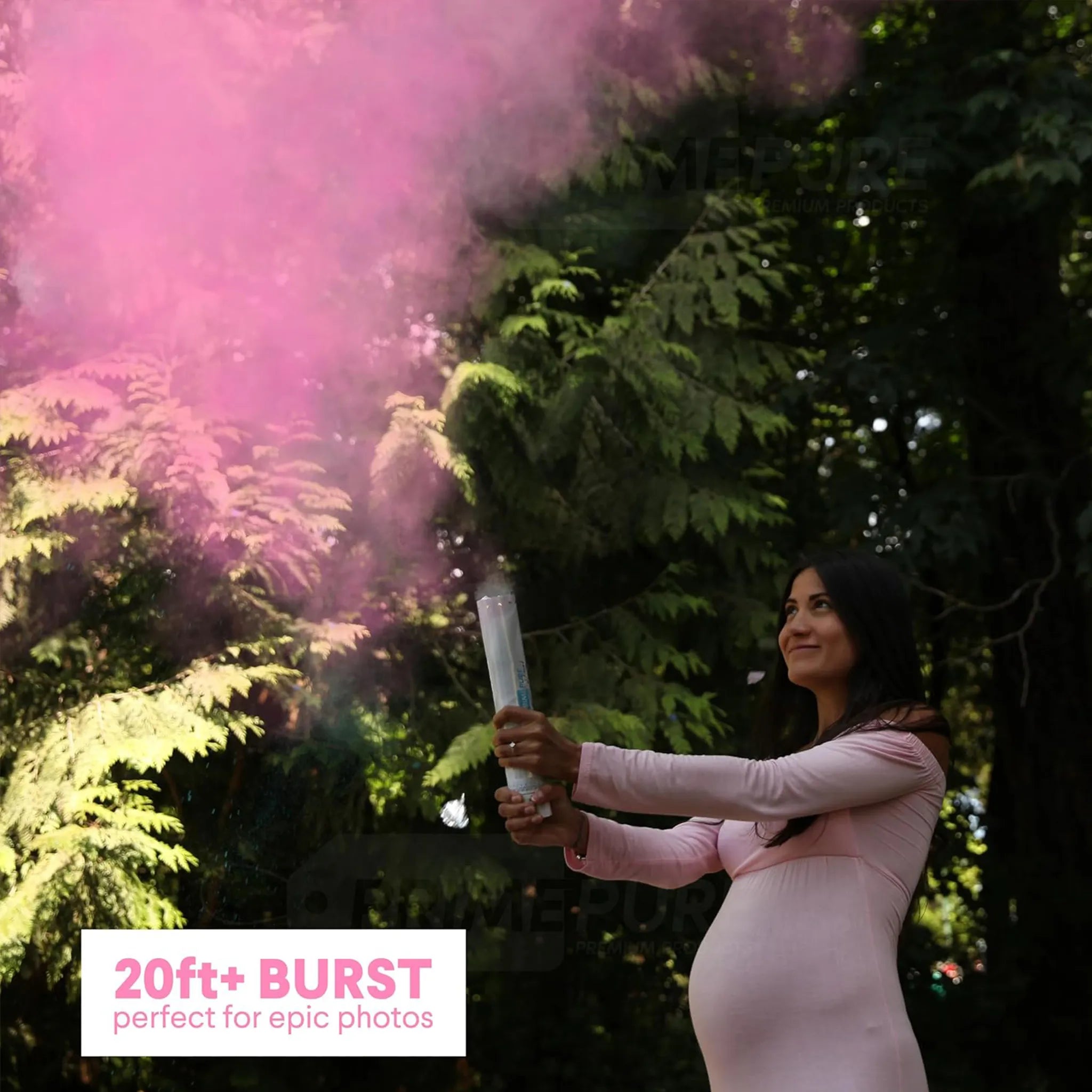 Exploading Pink Smoke Cannons