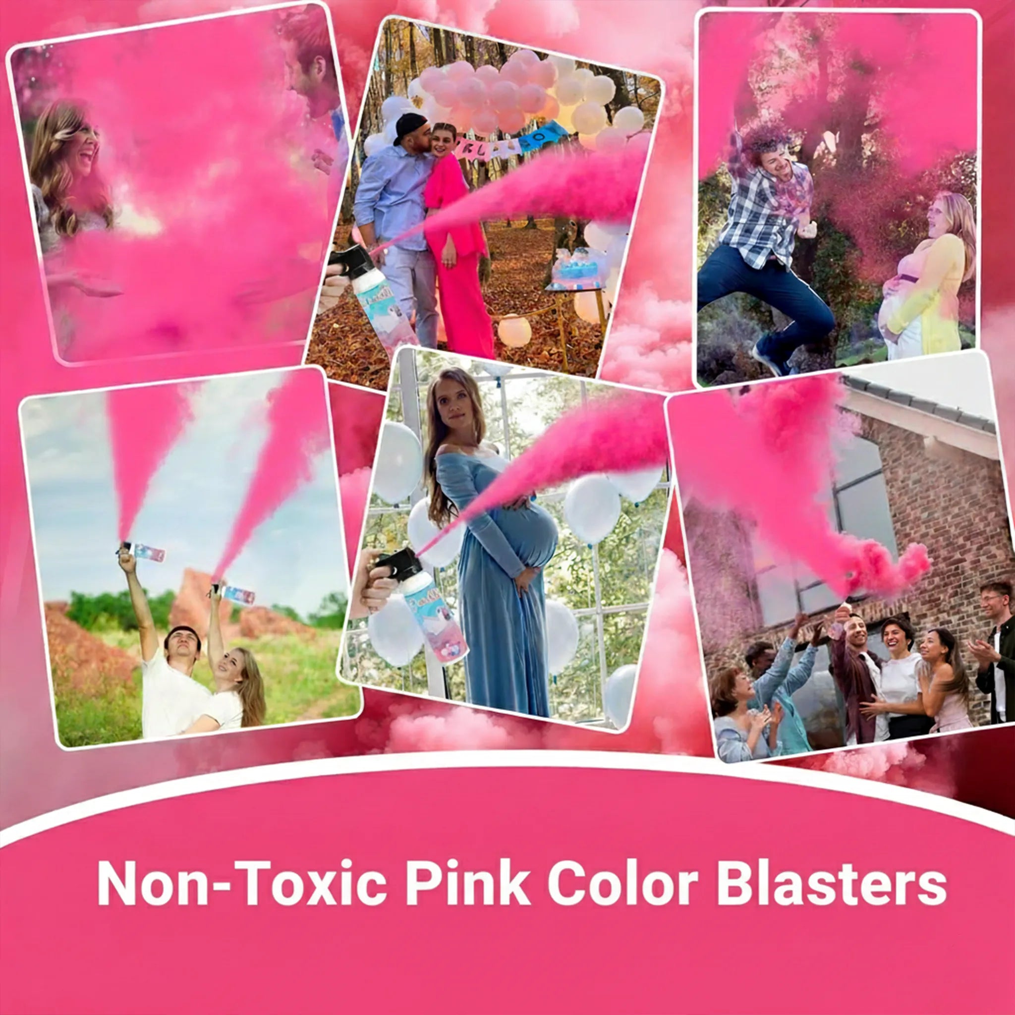 Pink Gender Reveal Powder Blaster