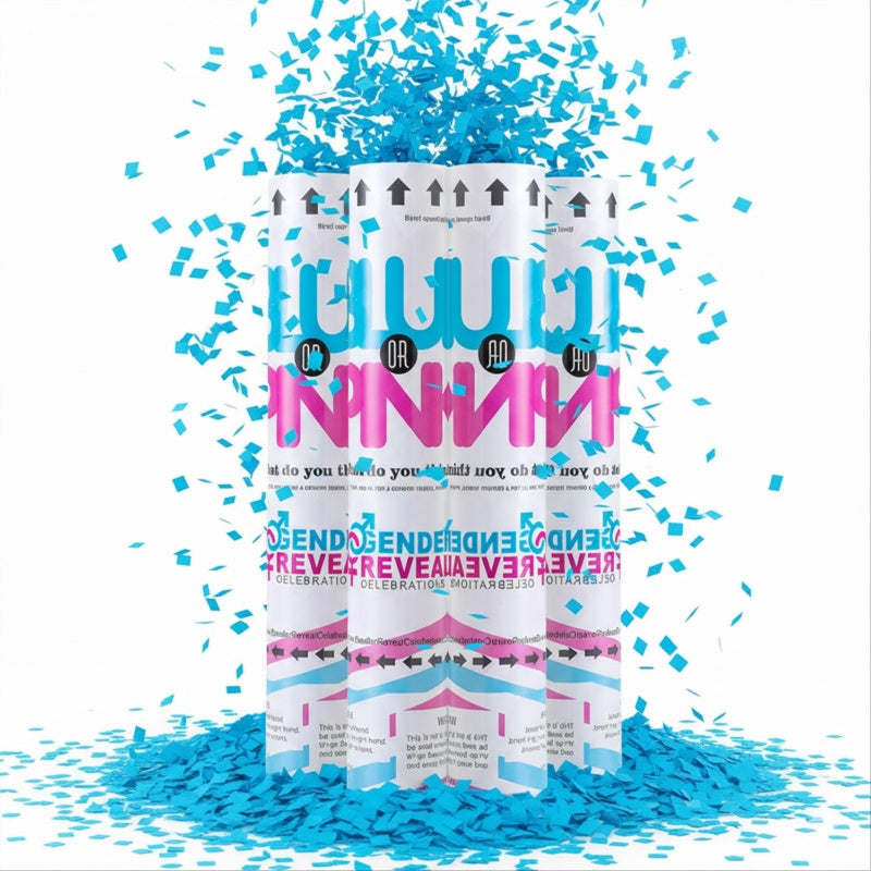 Blue Confetti Cannon