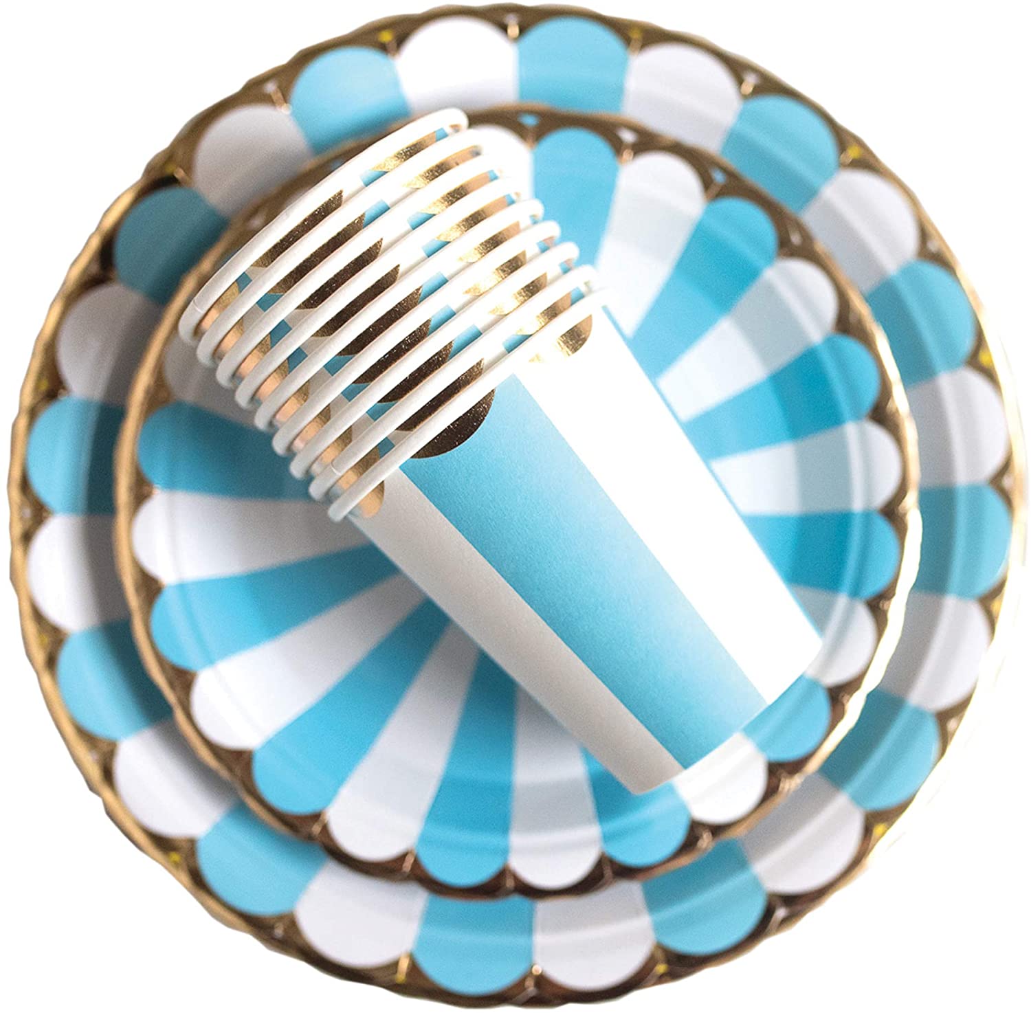 Blue and Gold Baby Shower