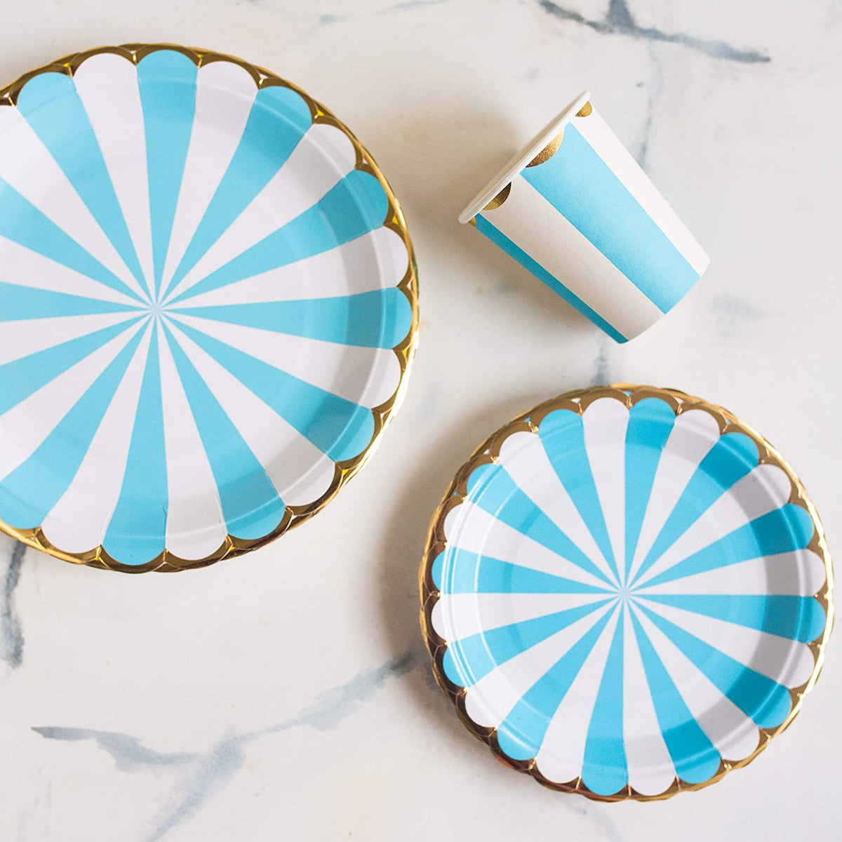 Baby Blue and Gold Baby Shower