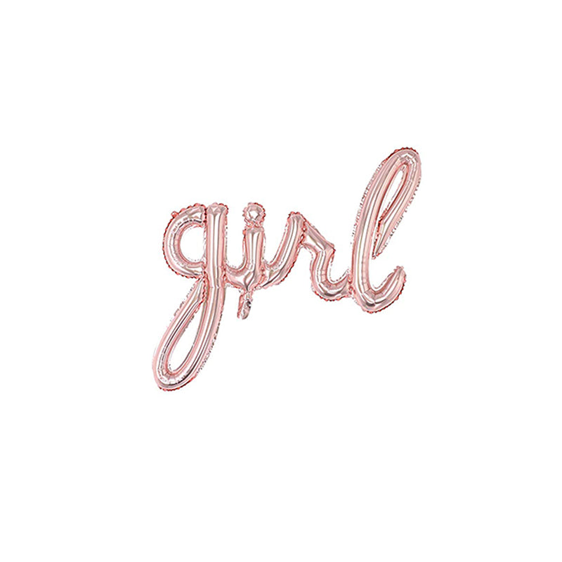 Gender Reveal - BOY OR GIRL Foil Scripts and Letters Set