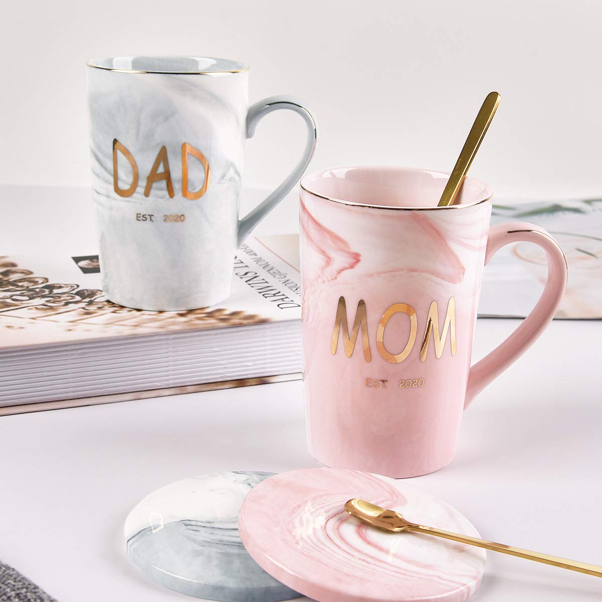 Best Est Mom and Dad Mugs