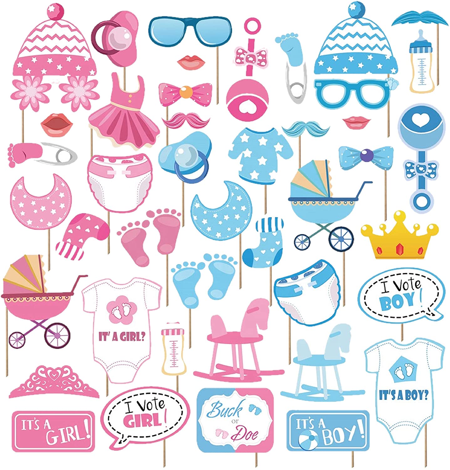 Gender Reveal Photo Props