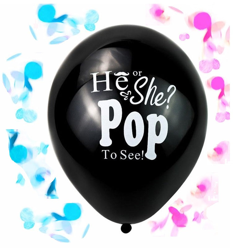 Gender Reveal Balloon with Confetti