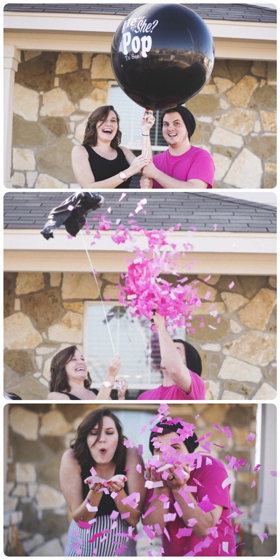 Pink Gender Reveal Balloon Pop