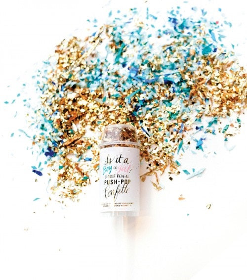 Gender Reveal Confetti Push Pops