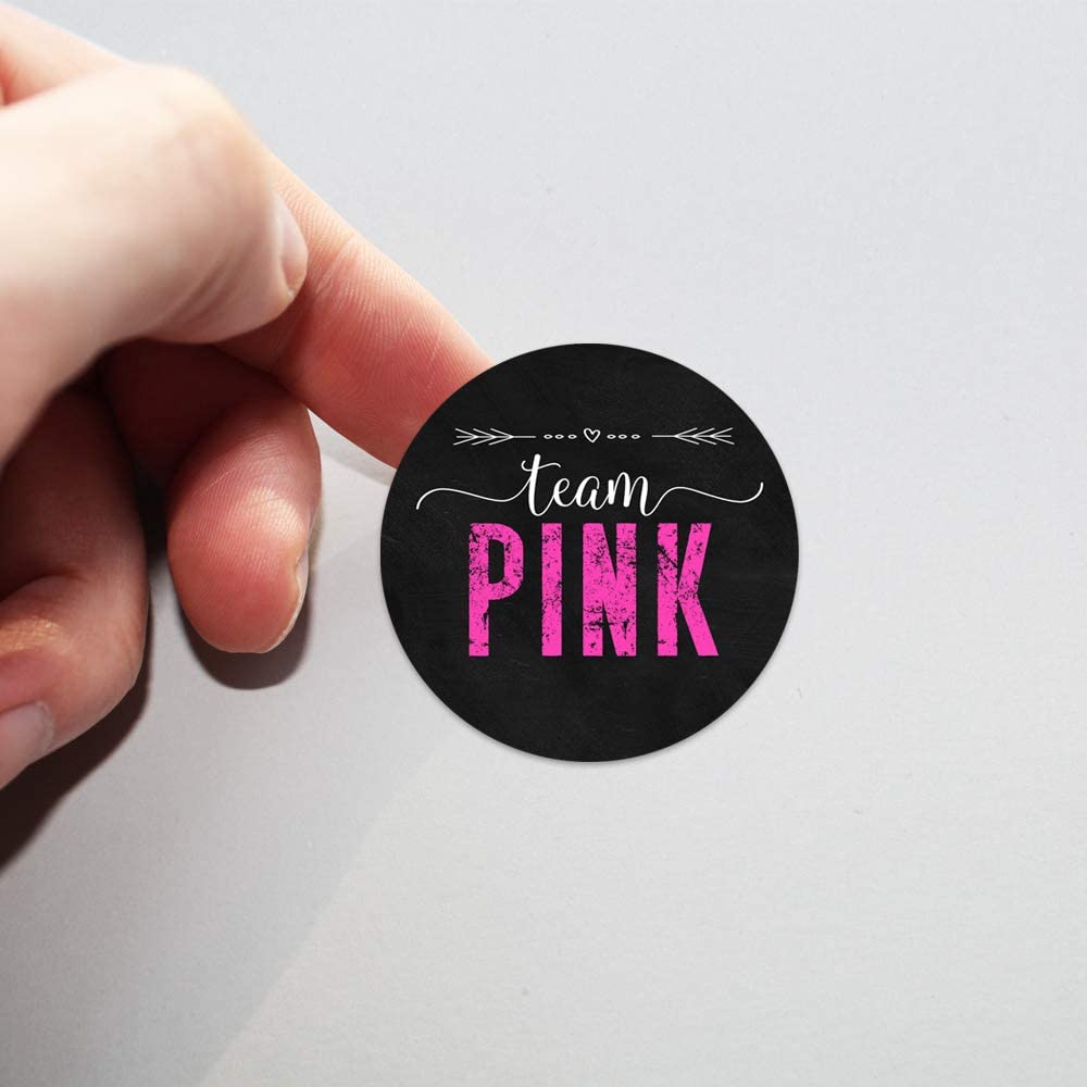 Team Pink Stickers Gender Reveal