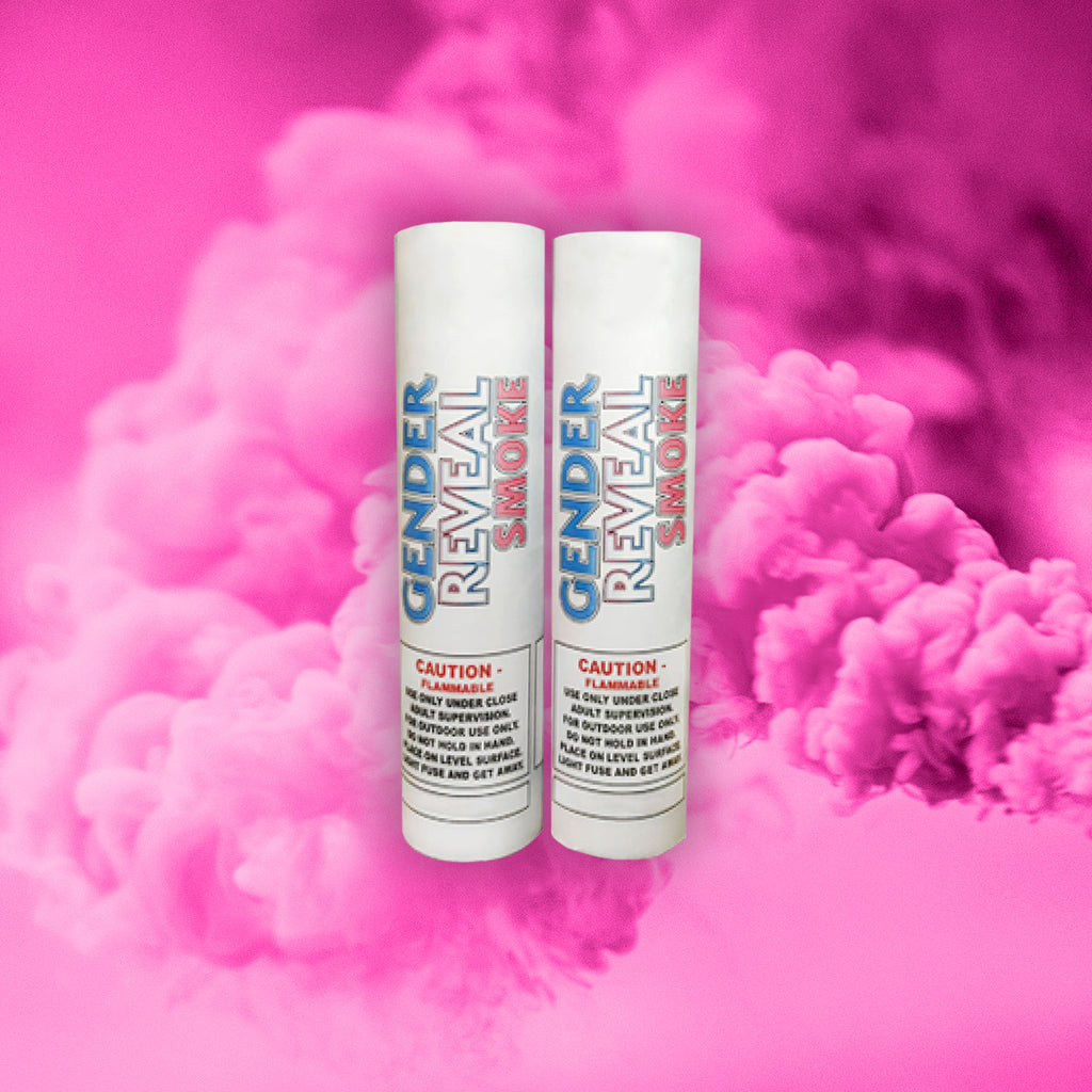 Pink Smoke Bomb Gender Reveal