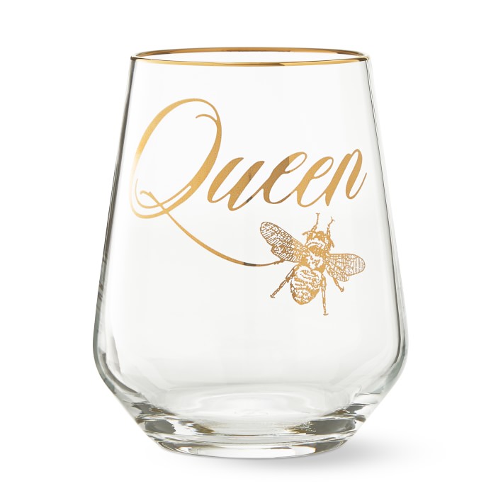 Queen of Everything Wine Glass