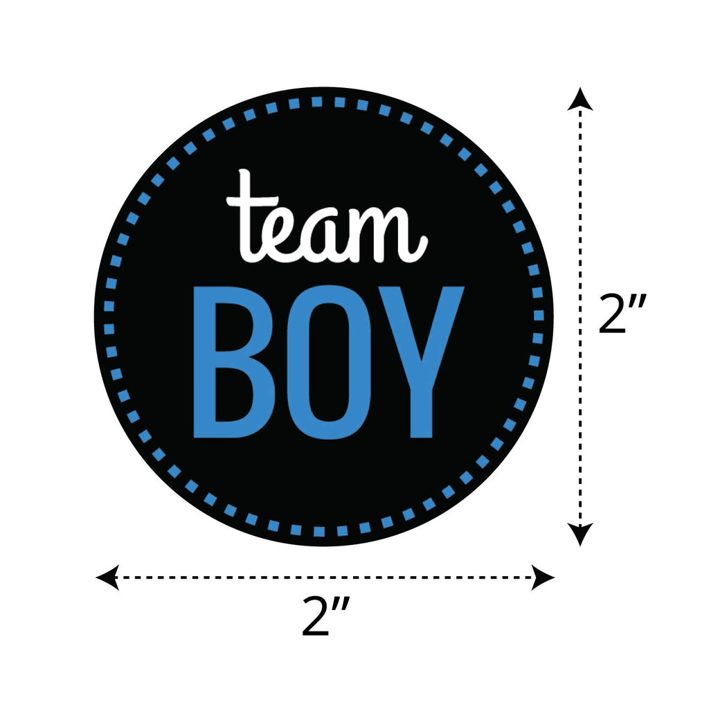Gender Reveal Team Boy Team Girl Stickers