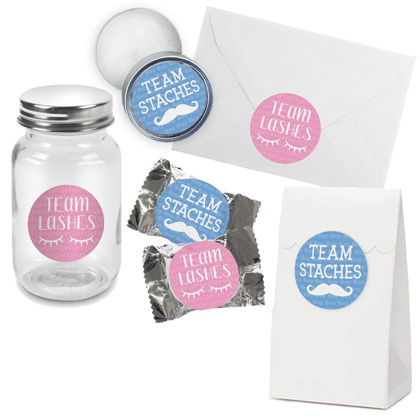 Lashes or Staches Stickers