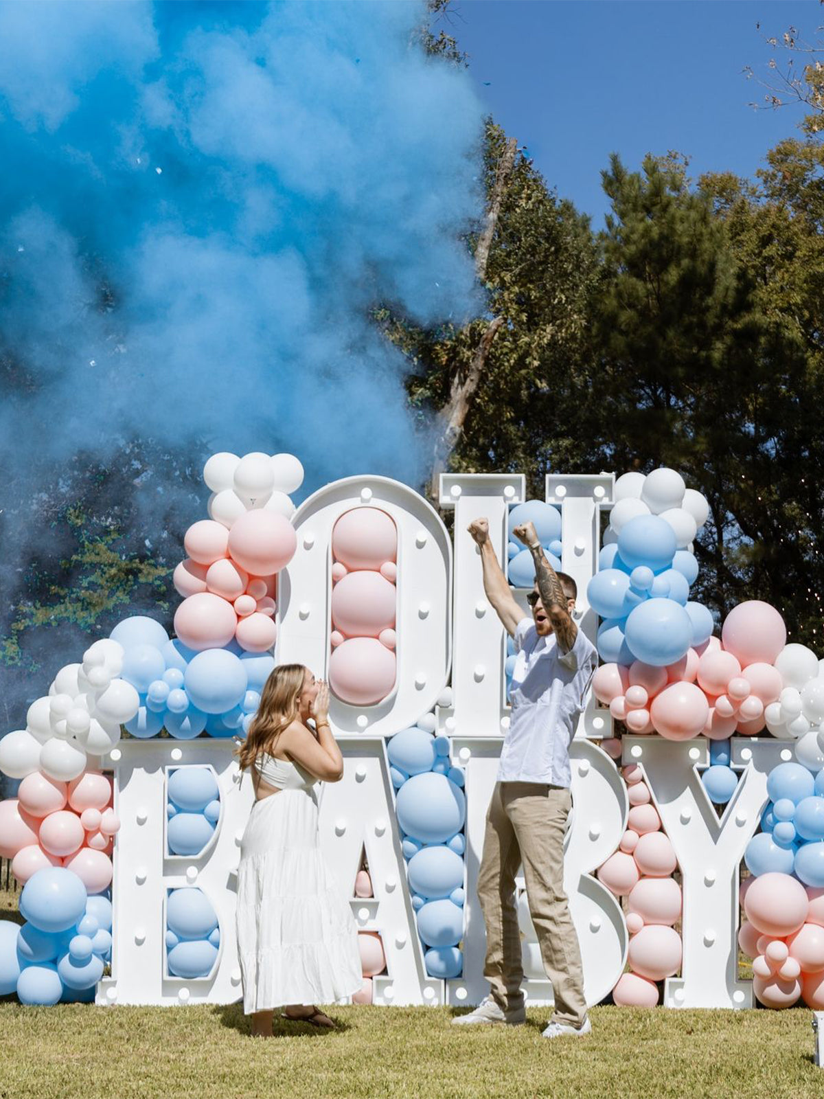 Large Gender Reveal Party