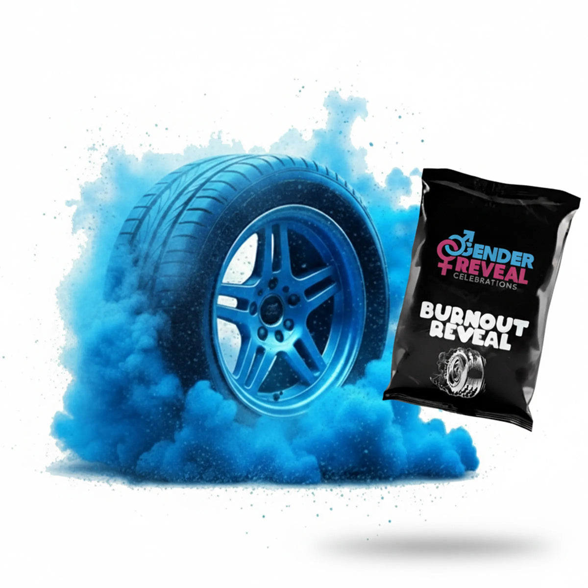 Blue Gender Reveal Burnout Powder | Blue Burnout Kit | Gender Reveal ...