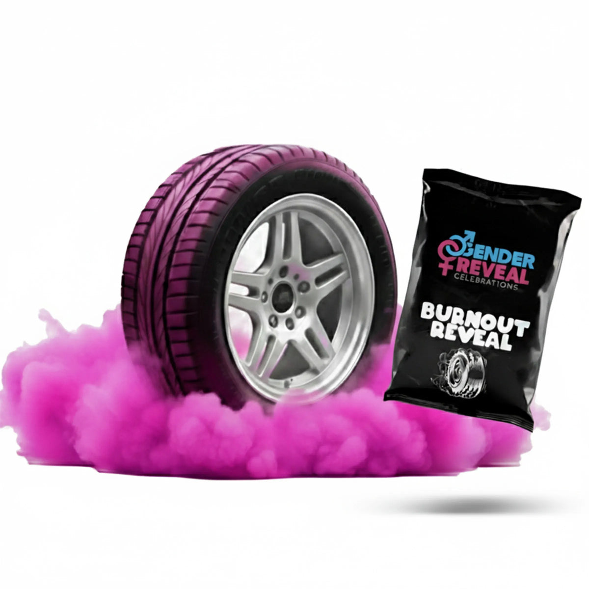 Pink Gender Reveal Burnout Powder | It’s a Girl Burnout Kit | Gender ...