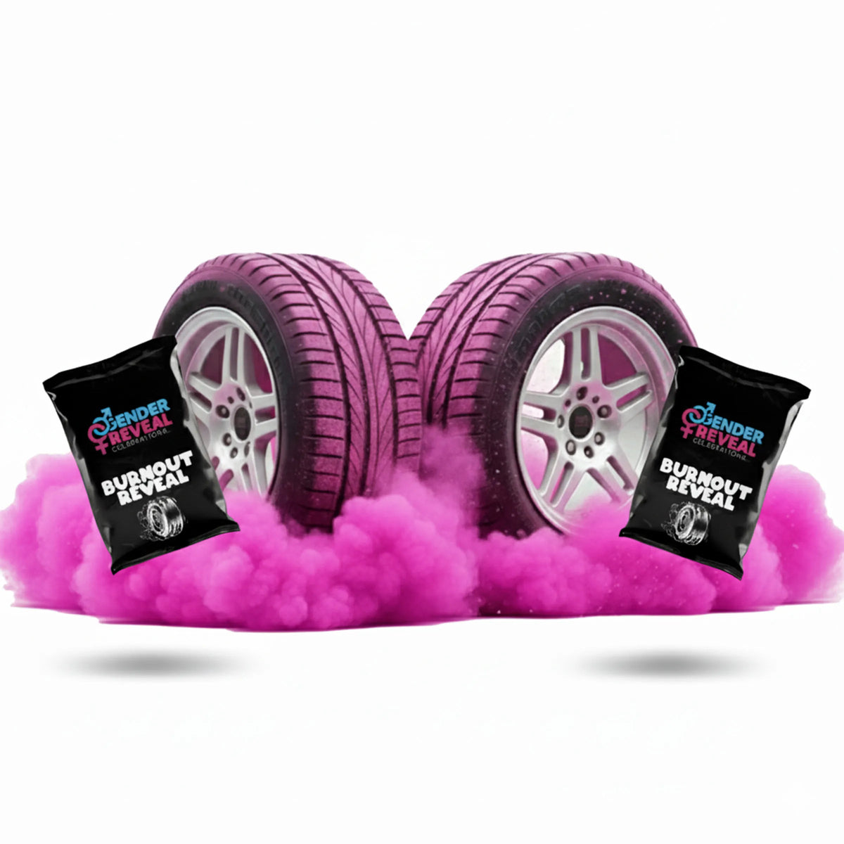 Pink Gender Reveal Burnout Powder | It’s a Girl Burnout Kit | Gender ...
