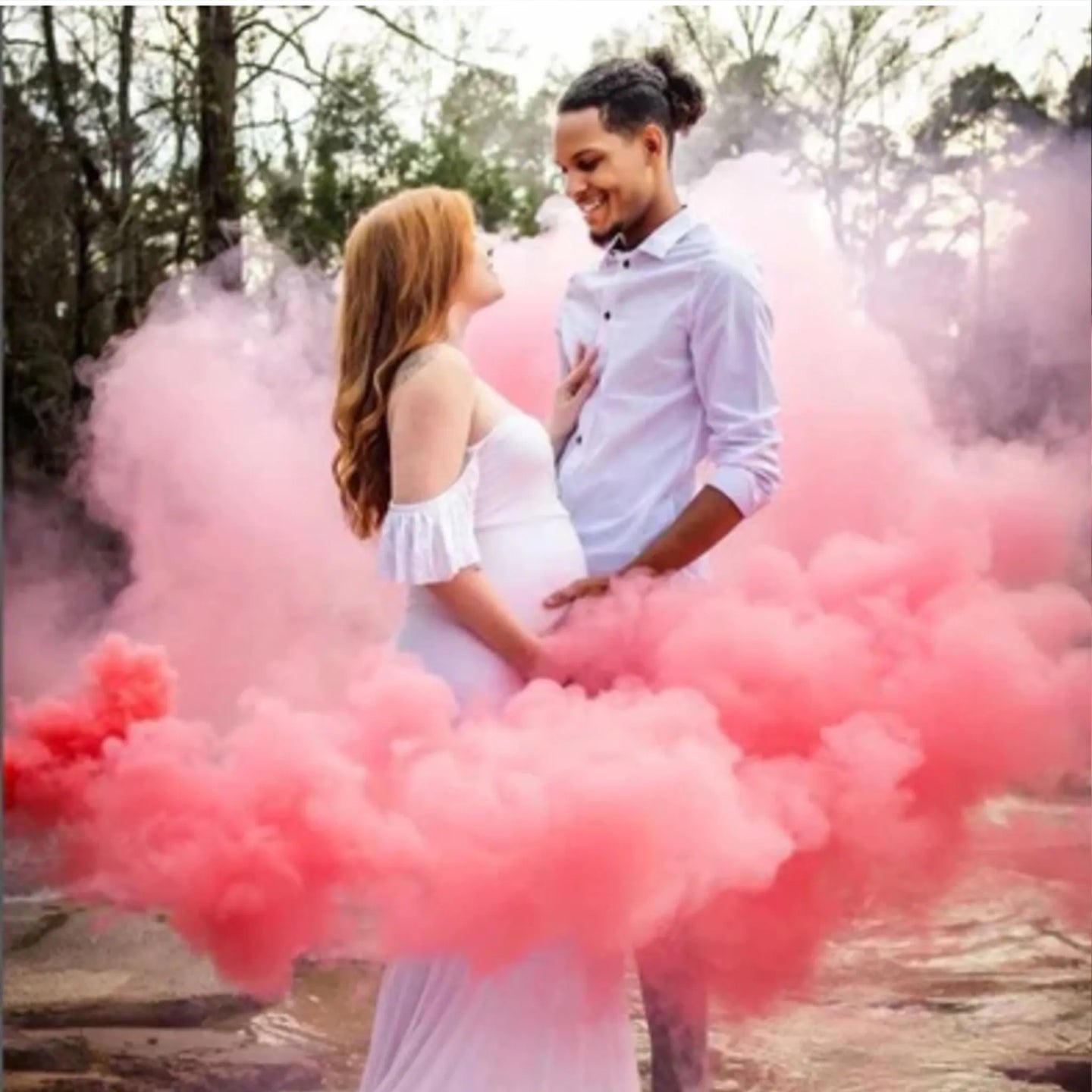 Pink Smoke Bomb Gender Reveal