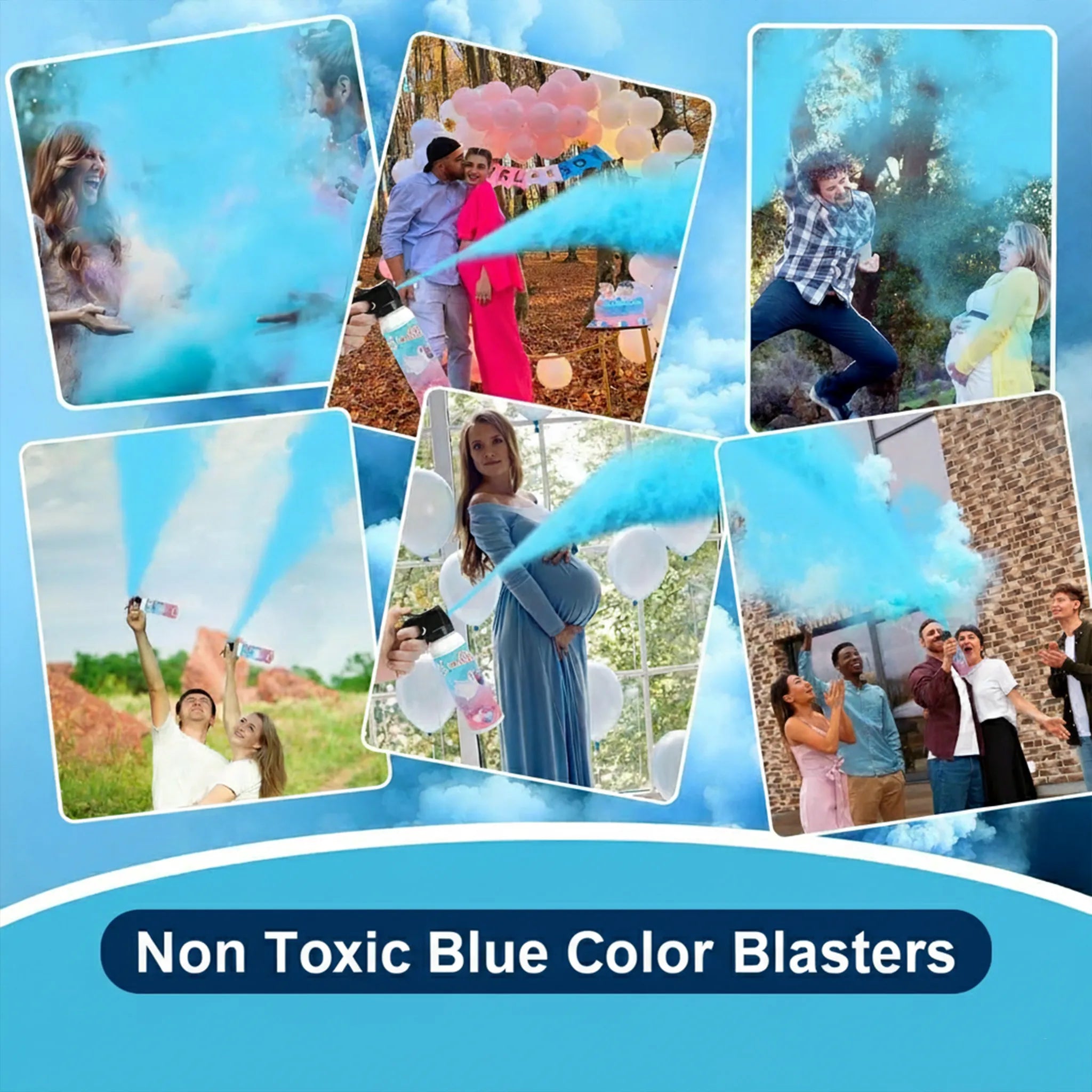 Blue Gender Reveal Powder Blaster
