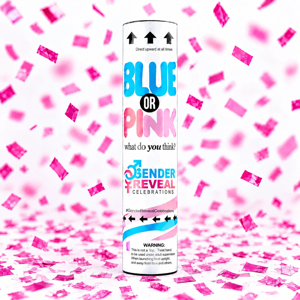 Pink Confetti Cannon