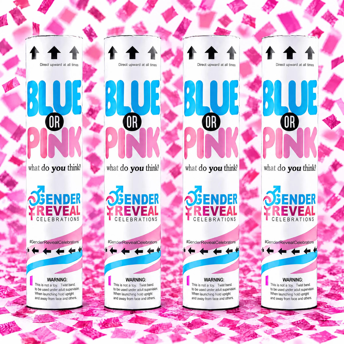 Gender Reveal Confetti Cannons