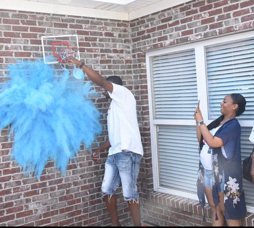 Blue Basketball Gender Reveal