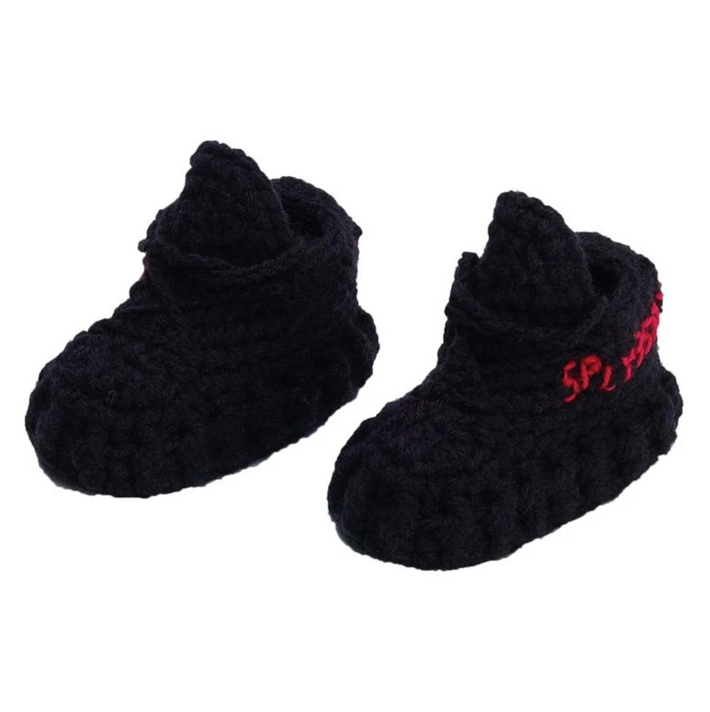 Black Yzy Crochet Booties