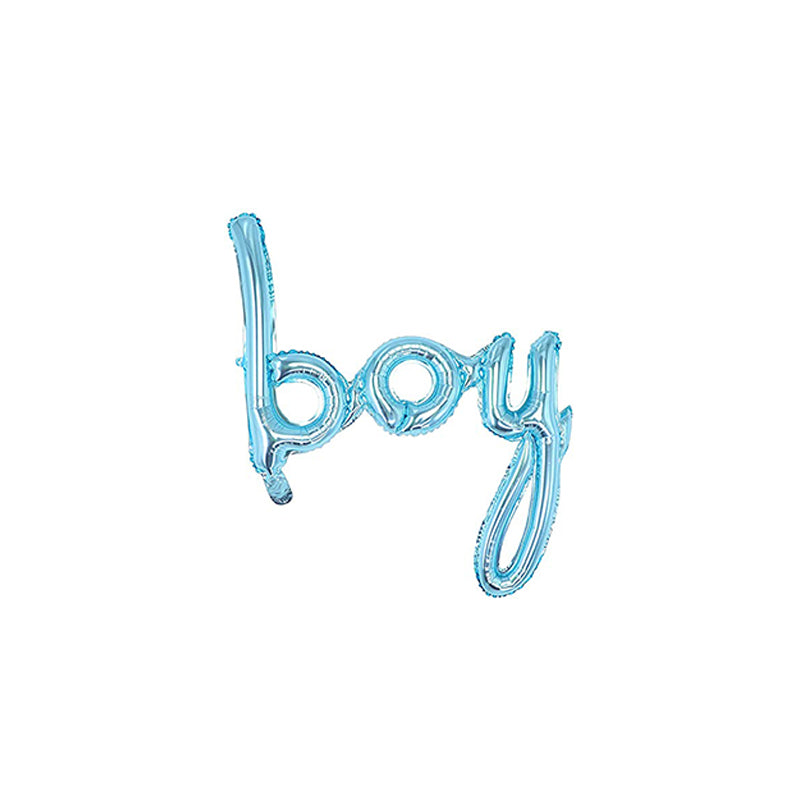 Cursive Boy Balloon