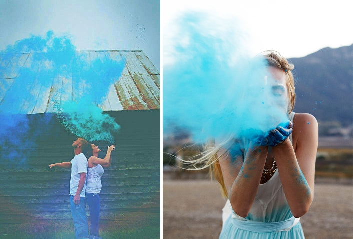 Blue Powder For Gender Reveal