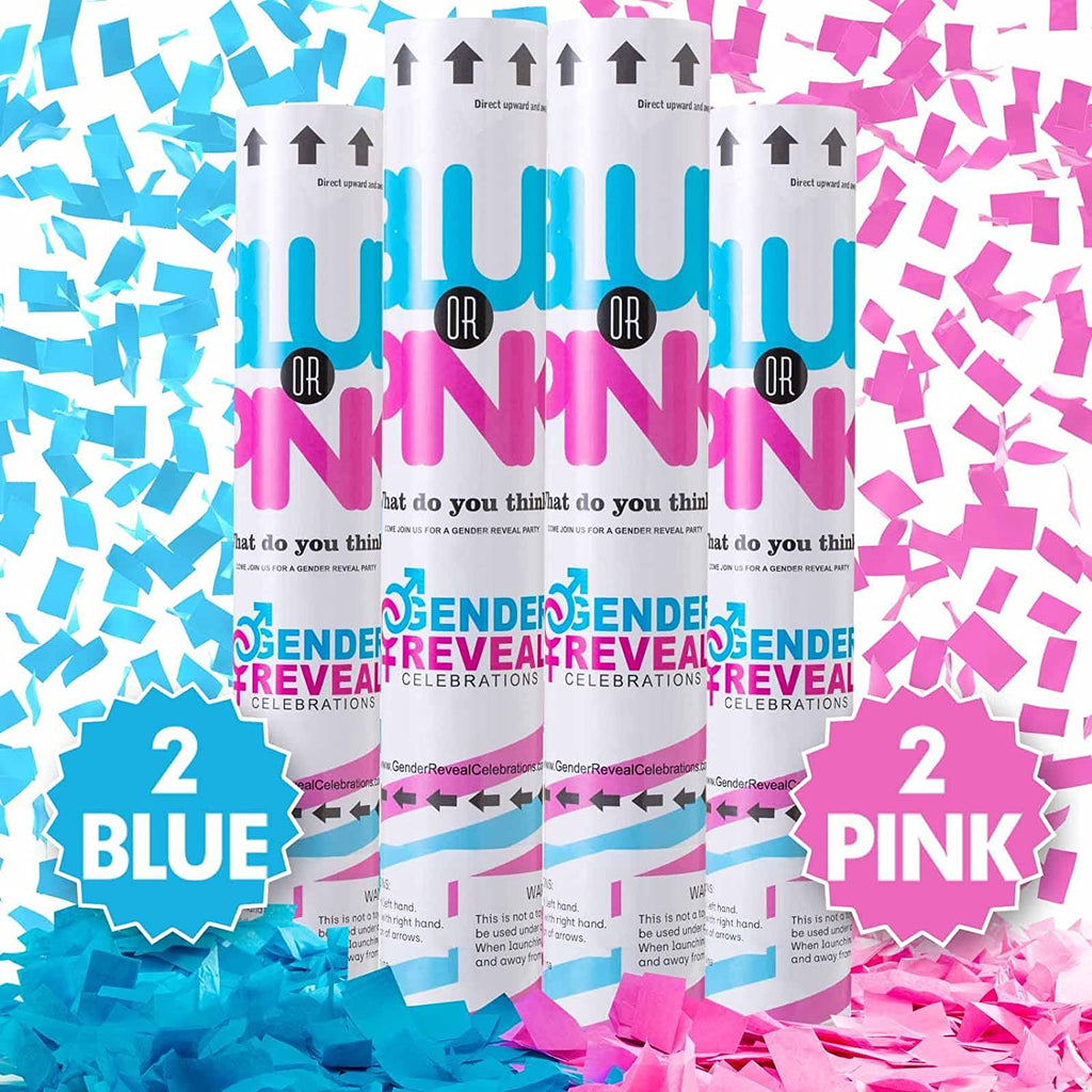 Gender Reveal Confetti Cannons