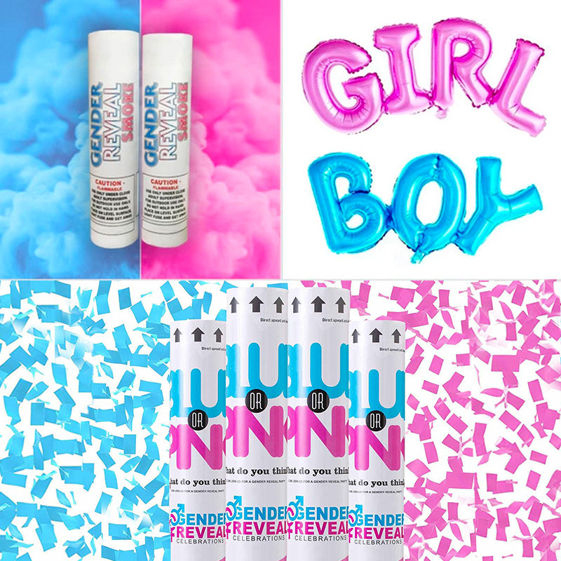 Gender Reveal Kit - Gender Reveal Party Pack | Gender Reveal Celebrations