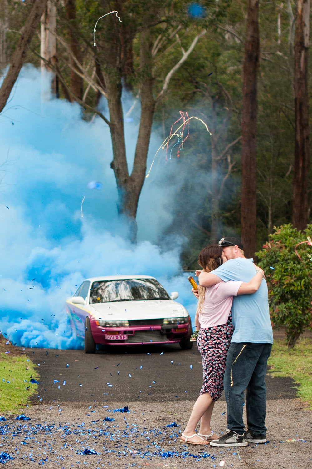 Gender Reveal Burnout Tires