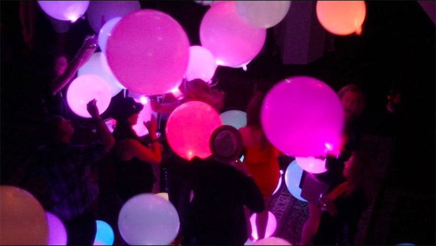 Pink LED Gender Reveal Ballons