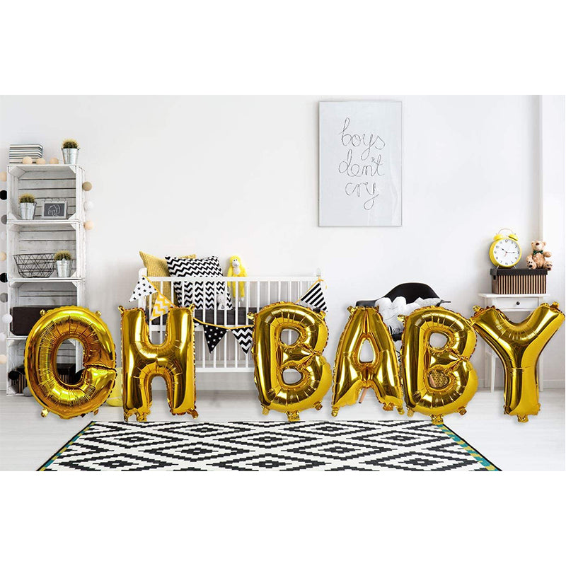 Oh Baby Gold Balloon