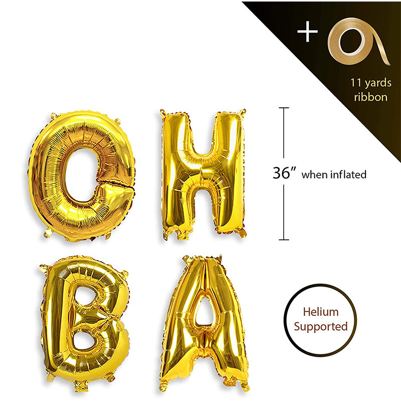Oh Baby Gold Foil Balloons