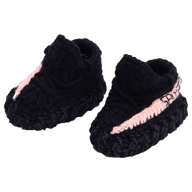 Pink Baby Crochet Shoes