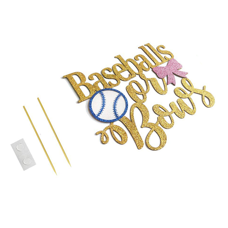 Baseball or Bows Gender Reveal Decorations